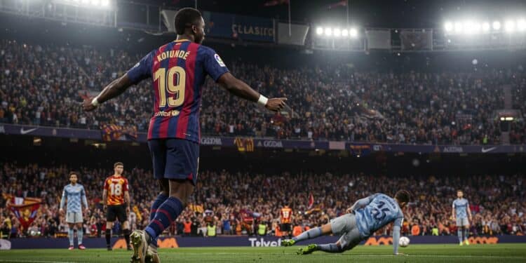 Jules Koundé : Le But Décisif Qui Sacre Barcelone - Viral Mag Koundé offre la Coupe du Roi à Barcelone avec un but somptueux face au Real Madrid Revivez ce Clasico épique et ses moments clés   Viral Mag