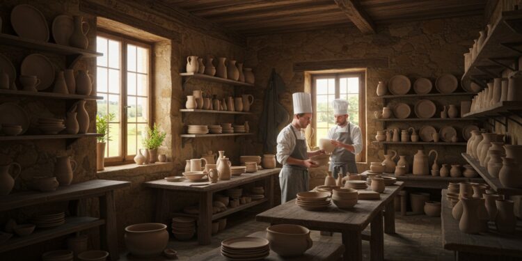 Léa Guetta : La Céramique Au Service Des Chefs - Viral Mag Léa Guetta ex cuisinière crée des céramiques uniques pour les grands chefs dans le Lot Découvrez son parcours et ses créations responsables   Viral Mag