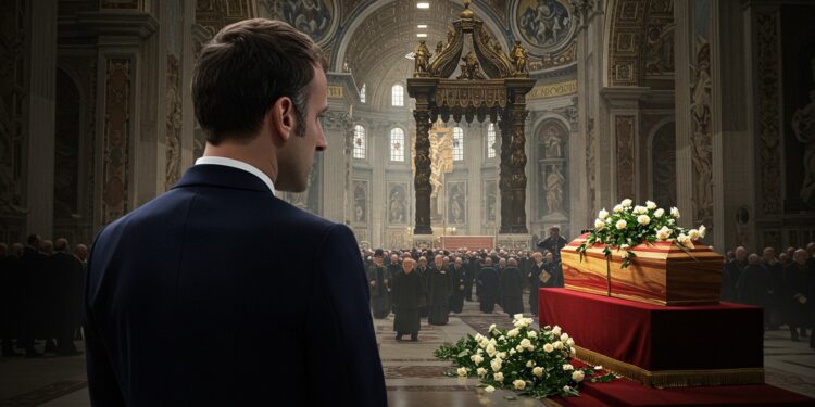 Macron Honore le Pape François à Rome - Viral Mag Emmanuel Macron se recueille à Rome pour le pape François décédé dun AVC Découvrez les détails de cet hommage et les enjeux diplomatiques Viral Mag