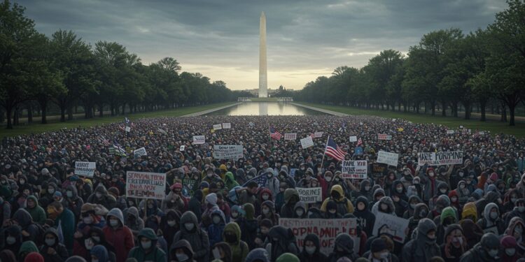 Manifestations Anti-Trump et Musk : La Colère Américaine - Viral Mag Découvrez pourquoi des milliers dAméricains manifestent contre Trump et Musk Coupes budgétaires pouvoir que se passe t il vraiment Viral Mag