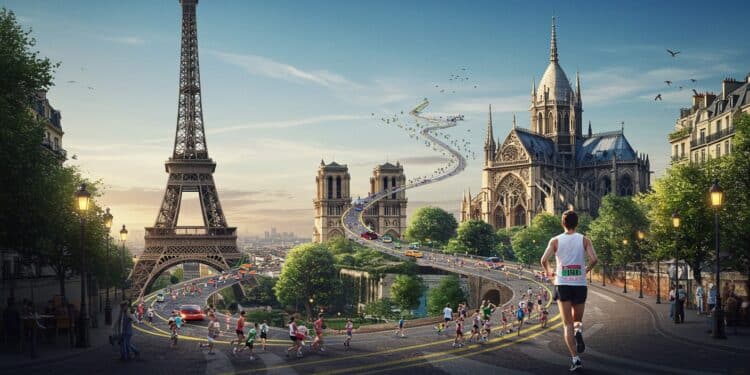 Découvrez le parcours du Marathon de Paris 2025 ses défis et ses lieux iconiques Prêt à courir 42195 km dans la capitale  Cliquez pour tout savoir    Viral Mag
