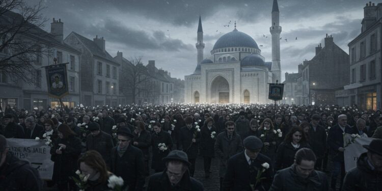 Marche Blanche à La Grand-Combe : Hommage à Aboubakar - Viral Mag Près de 2000 personnes ont défilé à La Grand Combe pour Aboubakar Cissé victime dun crime islamophobe Découvrez lémotion et les enjeux de cet hommage   Viral Mag