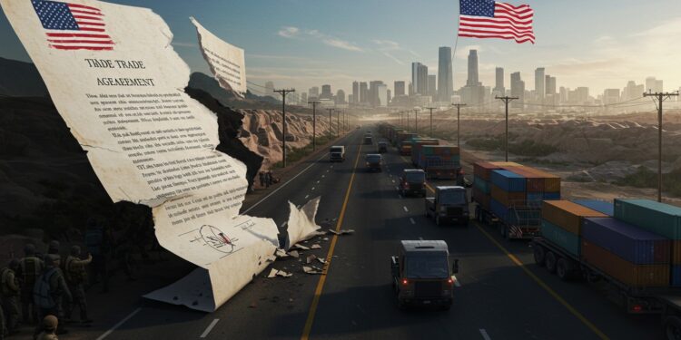 Mexique-USA : Le Traité Commercial en Péril ? - Viral Mag Le Mexique plaide pour sauver lACEUM face aux taxes de Trump Une bataille économique sannonce qui lemportera Viral Mag