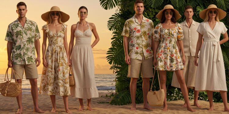 Mode Tropicale : Les Looks de The White Lotus Saison 3 - Viral Mag Découvrez les tenues iconiques de la saison 3 de The White Lotus entre chemises hawaïennes maillots chics et robes flamboyantes pour un style estival audacieux   Viral Mag