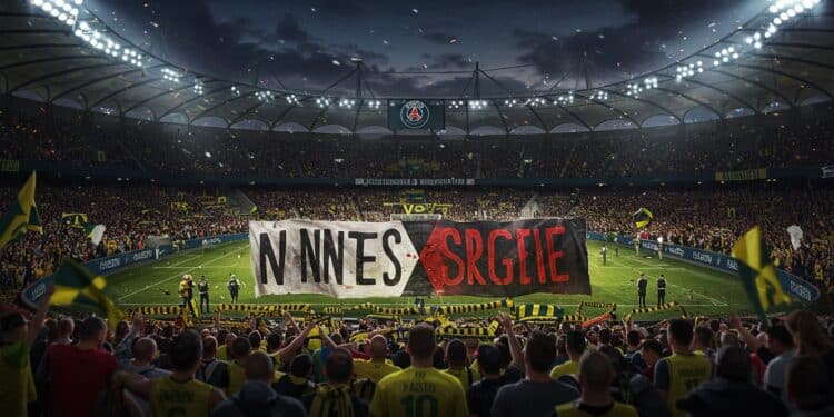Nantes-PSG : Polémique sur les Chants Injurieux - Viral Mag Match nul Nantes PSG 1 1  des chants injurieux visant le PSG et son président secouent la Ligue 1 Découvrez les détails et réactions   Viral Mag
