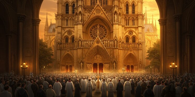 Notre-Dame Renaît : Une Semaine Sainte Vibrante - Viral Mag La cathédrale Notre Dame revit lors de la Semaine sainte 2025 attirant des milliers de fidèles Découvrez cette renaissance spirituelle Viral Mag