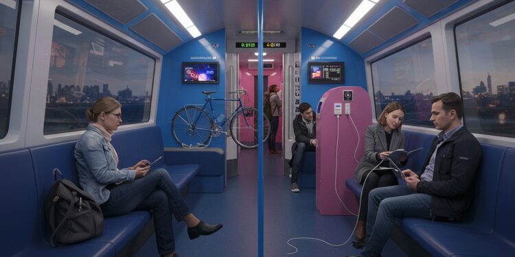 Nouveau TGV Ouigo : Confort et Accessibilité Réinventés - Viral Mag Découvrez le TGV Ouigo rénové  plus de confort prises électriques espace relax et capacité accrue Voyagez malin dès 2025    Viral Mag