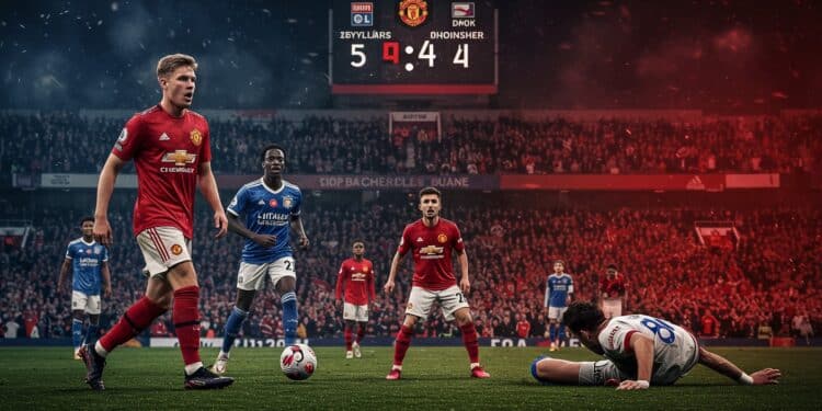 OL : Le Cauchemar Inoubliable à Manchester - Viral Mag LOL menait 4 2 à Manchester mais sest effondré en prolongation Revivez ce quart de finale de Ligue Europa et ses leçons pour lavenir   Viral Mag