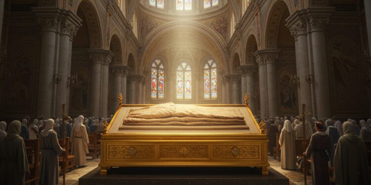 La Tunique dArgenteuil relique attribuée au Christ attire 400 000 pèlerins en 2025 Découvrez lévénement son histoire et son impact   Viral Mag