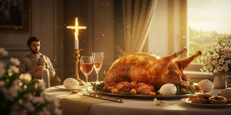 Pâques 2025 : Le Symbolisme de l’Agneau Décrypté - Viral Mag Pourquoi lagneau est il au cœur des repas de Pâques 2025  Découvrez son symbolisme chrétien ses origines bibliques et sa place dans la tradition   Viral Mag