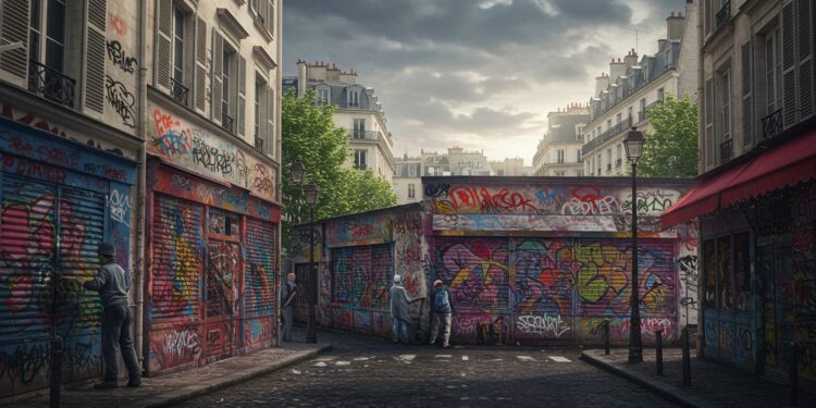 Paris Face aux Tags : Une Lutte Sans Fin ? - Viral Mag Paris combat les tags envahissants Entre nettoyage coûteux et sanctions la ville peut elle gagner Découvrez les enjeux et solutions Viral Mag