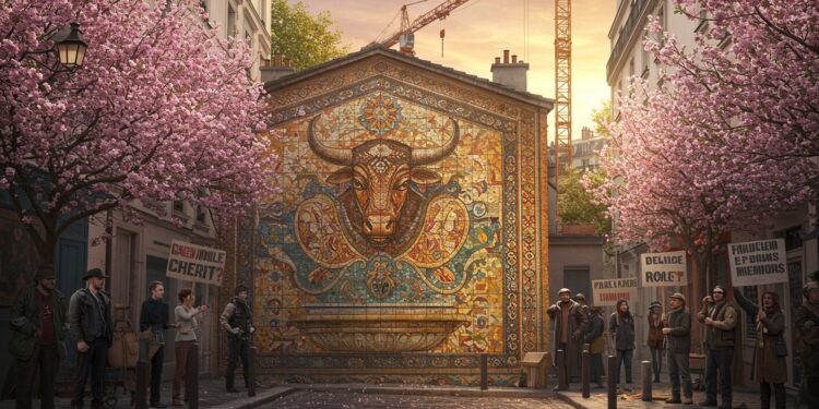 Paris : La Fresque Menacée Mobilise Les Habitants - Viral Mag À Paris une fresque unique risque la destruction face à un chantier Les riverains se battent pour la sauver Découvrez leur combat pour lart et lhistoire Viral Mag