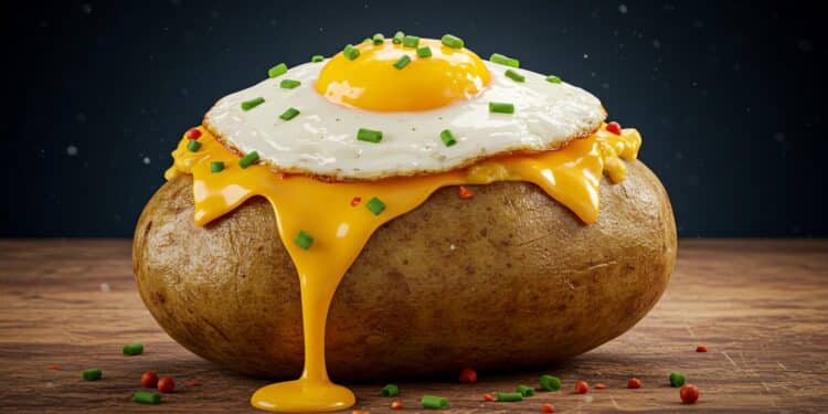 Découvrez la patate farcie un petit déjeuner gourmand et protéiné  Facile savoureux et nutritif ce plat va révolutionner vos matins   Viral Mag