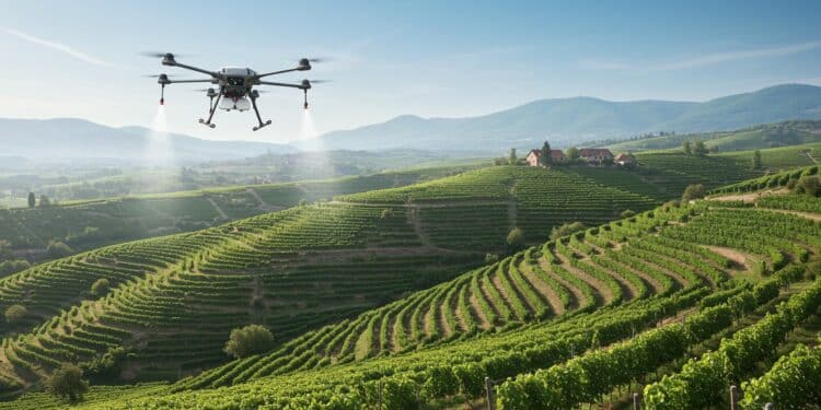 Pesticides par Drone : Nouvelle Loi en France - Viral Mag La France autorise lépandage de pesticides par drone dans certains cas Découvrez les implications pour lagriculture et lenvironnement   Viral Mag