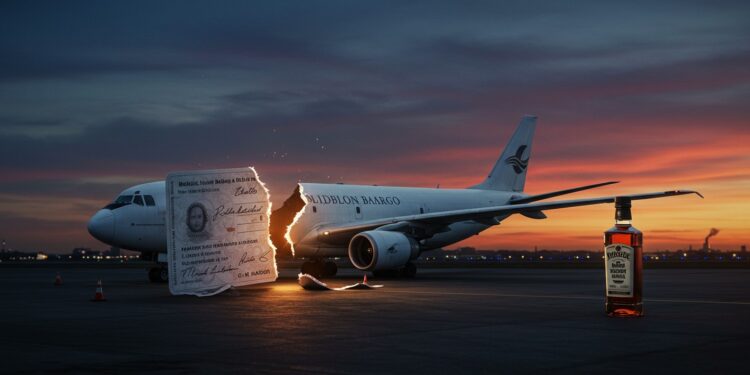 Pilote Ivre : Vol Annulé à Dublin - Viral Mag Un pilote ivre cloue un avion cargo au sol à Dublin Contrôles stricts et sanctions sévères  découvrez les enjeux de la sécurité aérienne   Viral Mag