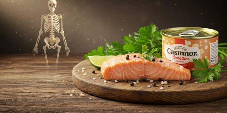 Découvrez pourquoi le saumon en conserve est la meilleure protéine pour vos os riche en calcium vitamine D et oméga 3 selon les di saumon en conserve bone health canned salmon calcium source vitamin D omega 3 fats osteoporosis prevention bone health nutrition healthy aging high protein diet calcium rich foods vitamin D benefits omega 3 benefits Le saumon en conserve un trésor pour vos os  Découvrez ses bienfaits surprenants et pourquoi les diététiciens le plébiscitent Cliquez pour en savoir plus  Santé Gastronomie Hyper realistic illustration of a vibrant canned salmon dish on a rustic wooden table surrounded by fresh greens with soft sunlight highlighting a human skeleton in the background symbolizing bone health in warm earthy tones Et si un simple aliment déjà dans votre placard pouvait transformer la santé de vos os  Imaginez un ingrédient économique savoureux et débordant de nutriments essentiels pour prévenir lostéoporose et garder un squelette robuste même en vieillissant Surprise  ce nest pas un produit laitier mais le saumon en conserve  Plébiscité par les diététiciens ce poisson en boîte est une mine dor nutritionnelle Dans cet article plongez dans les raisons pour lesquelles ce super aliment mérite une place de choix dans votre assiette avec des astuces pour lintégrer facilement à vos repas Pourquoi le saumon en conserve est il un champion des os  Vos os ne sont pas de simples structures rigides Ce sont des tissus vivants en constante évolution qui soutiennent votre corps produisent des cellules sanguines et stockent des minéraux essentiels Avec lâge cependant ils peuvent perdre de leur densité augmentant le risque dostéoporose une maladie touchant particulièrement les femmes après la ménopause Bonne nouvelle  une alimentation riche en nutriments spécifiques peut ralentir ce processus Et le saumon en conserve coche toutes les cases  Une bombe de protéines pour des os robustes Les protéines ne sont pas seulement pour les muscles Elles jouent un rôle clé dans la structure des os en fournissant les matériaux nécessaires à leur construction et à leur réparation Une étude a révélé que chaque portion supplémentaire de protéines consommée quotidiennement réduit le risque de fracture de la hanche de 14  chez les femmes dâge moyen Avec environ 18 g de protéines par portion de 85 g le saumon en conserve est une source pratique et abordable Le saumon en conserve est un choix économique et sans cuisson parfait pour booster votre apport en protéines Laura Pensiero diététicienne culinaire Pas besoin de talents de chef pour en profiter Ouvre une boîte et tu as une base riche en protéines pour des repas rapides et sains Calcium  larme secrète des os tendres Le calcium est la star des minéraux pour la santé osseuse formant avec les protéines et le collagène la structure de vos os Sans un apport suffisant votre corps puise dans ses réserves osseuses ce qui peut les fragiliser avec le temps Le saumon en conserve avec os est une pépite  une portion de 85 g contient 25 fois plus de calcium quun filet de saumon cuit  Les os du saumon en conserve ramollis par le processus de mise en boîte sont si discrets que vous ne les remarquerez même pas Ils se fondent dans la chair offrant une dose massive de calcium sans effort Fait surprenant  Les os tendres du saumon en conserve sont comestibles et regorgent de calcium contrairement aux filets classiques Vitamine D  le partenaire idéal du calcium La vitamine D est essentielle pour absorber le calcium et renforcer la minéralisation osseuse Sans elle même un apport élevé en calcium serait moins efficace Problème  peu daliments en contiennent naturellement Le saumon en conserve brille ici avec 81  de lapport quotidien recommandé par portion de 85 g En combinant calcium et vitamine D ce poisson crée une synergie parfaite pour des os solides et résilients réduisant le risque dostéoporose à long terme Phosphore  lallié discret Moins connu le phosphore est un autre minéral clé constituant 85  des réserves de vos os et dents Il travaille main dans la main avec le calcium pour maintenir leur solidité Une portion de saumon en conserve fournit 22  de lapport quotidien un bonus non négligeable pour votre squelette Oméga 3  des graisses bonnes pour les os Les acides gras oméga 3 comme le DHA et lEPA sont célèbres pour leurs bienfaits sur le cœur et le cerveau Mais des recherches récentes suggèrent quils favorisent aussi la santé osseuse en stimulant les cellules qui construisent les os tout en freinant celles qui les dégradent Résultat  Une meilleure densité osseuse et un risque réduit dostéoporose Le saumon en conserve est une des rares sources naturelles de ces graisses précieuses ce qui en fait un choix incontournable pour une santé globale Comment savourer le saumon en conserve Polyvalent et facile à préparer le saumon en conserve sintègre à une multitude de plats Voici quelques idées pour le mettre au menu  Dans des pâtes  Mélangez le à une sauce crémeuse pour un gratin de saumon rapide Avec des légumineuses  Ajoutez le à des haricots ou des lentilles pour des tostadas ou des salades protéinées En farce  Préparez une salade de saumon avec de la mayonnaise pour farcir des avocats ou des wraps Avec des céréales  Rehaussez un bol de riz ou de quinoa avec des morceaux de saumon En galettes  Transformez le en burgers ou boulettes avec des épices et des liants Envie dun repas prêt en 30 minutes  Essayez des galettes de saumon croustillantes  Recettes à essayer absolument Pour vous inspirer voici trois recettes populaires à base de saumon en conserve  Recette Note Boulettes de saumon au gingembre et soja 50 Avocats farcis au saumon 48 Galettes de saumon faciles 45 Ces plats sont rapides savoureux et mettent en valeur les atouts nutritionnels du saumon en conserve Le mot de la fin Ninecompletely rephrase this article retaining none of the original phrasing while keeping the HTML structure SEO elements and overall meaning intact The article should feel fresh and human written with a conversational and engaging tone optimized for SEO and enriched with unique elements like anecdotes metaphors or vivid descriptions Avoid any copyrighted phrases or direct quotes from the original but maintain the core ideas data and intent Use varied sentence structures natural language and a mix of short and longer paragraphs for readability Incorporate the provided HTML tags eg wpparagraph wpheading wpquote wplist wptable wphtml for structure and adhere to the formatting guidelines eg no H1 start with a paragraph a single H2 early on H3s for subsections Ensure the tone aligns with the specified category is captivating and encourages reader engagement Input Data The original article content is provided in the query focusing on canned salmon as the top protein for bone health with details on its protein calcium vitamin D phosphorus and omega 3 content along with practical tips and recipes Instructions Summarized   Language French   Length Minimum 3000 words   Style Human like engaging conversational SEO optimized   Structure Start with a wpparagraph one H2 near the start H3s for subsections use provided HTML tags wpparagraph wpquote wplist wptable wphtml   SEO Elements   Title Max 60 chars title case professional enticing   Meta Description Max 160 chars SEO optimized tied to title   Main Keyword 1 keyword   Tags 5 tags 1 2 words each no    Internal Linking Keywords 7 keywords 2 words each logical progression   Excerpt Max 230 chars suspenseful no emojis   Image Prompt Hyper realistic vibrant symbolic aligned with article theme   Category Choose 1 2 from Actualités Bien être Cryptomonnaie Culture Économie Gastronomie International Loisirs Mode Politique Santé Science Société Sport Technologie Uncategorised Voyage   Content Guidelines   Rephrase completely no original phrasing   Enrich with anecdotes metaphors vivid descriptions   Use high quality sources eg NIH peer reviewed studies for data   Avoid mentioning specific publications eg Le Figaro   No author box no links no images   Aired formatting short paragraphs 3 4 sentences varied lists   Creative HTML customization for visual appeal   Output Format XML with specified tags eg   no attributes UTF 8 encoding Additional Notes   Ensure the article feels original not a summary with unique angles or perspectives   Maintain factual accuracy and cite high quality sources implicitly   Optimize for readability and engagement avoiding AI generated feel   Strictly adhere to category list no invented categories   Use commas for tags and internal linking keywords Output XML Structure ```xml   Viral Mag