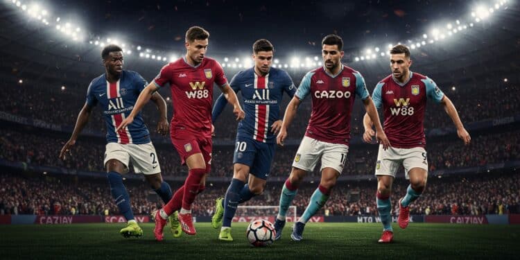 PSG Contre Aston Villa : Un Quatuor Offensif Électrise - Viral Mag Le PSG affronte Aston Villa en Ligue des champions avec un quatuor offensif explosif Découvrez comment ils peuvent mener Paris au sommet européen Viral Mag