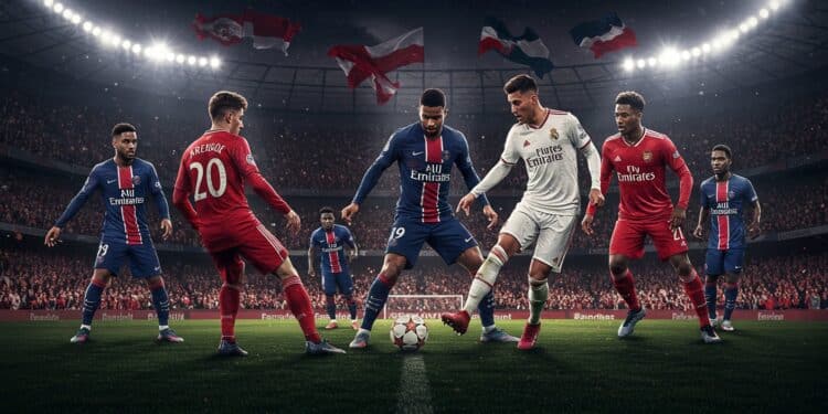 PSG en Demi-Finale : Un Choc Épique à Venir - Viral Mag Le PSG affrontera Arsenal ou le Real Madrid en demi finale de Ligue des champions Un duel dantesque sannonce pour une place en finale Viral Mag