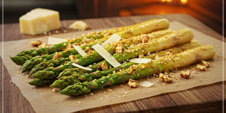 Recette Facile d’Asperges au Parmesan - Viral Mag Découvrez une recette savoureuse dasperges croustillantes au parmesan et à lail parfaite pour un accompagnement sain et rapide Prête en 20 minutes    Viral Mag
