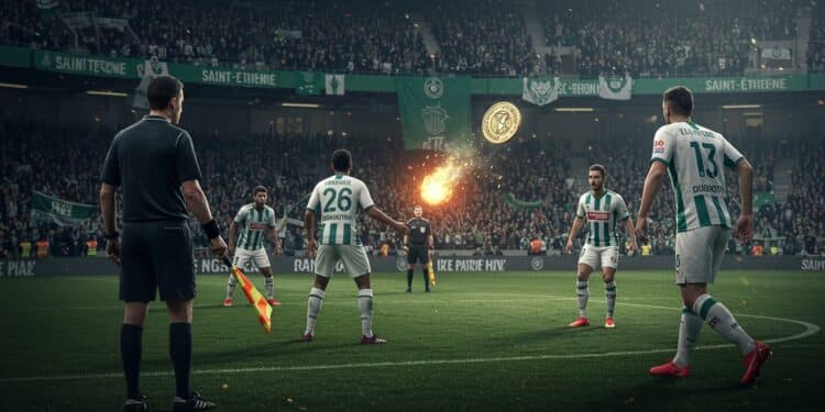 Saint-Étienne-Lyon : Verdict Attendu pour les Verts - Viral Mag Saint Étienne attend le verdict après lincident du derby contre Lyon Que risque le club Analyse des enjeux et des sanctions possibles Viral Mag