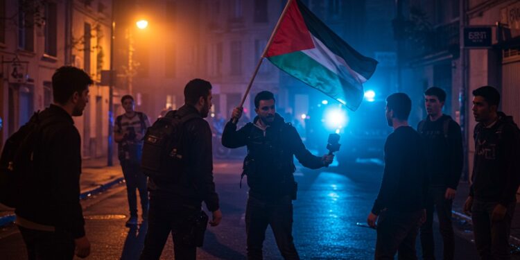 Saint-Mandé : Bagarre et Provocation dans la Rue - Viral Mag Une bagarre éclate à Saint Mandé entre un homme avec un drapeau palestinien et des mineurs Que sest il passé  Découvrez les détails   Viral Mag