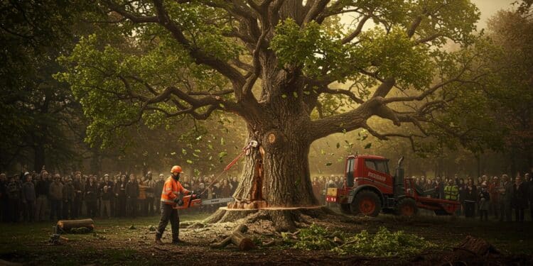 Un chêne vieux de 500 ans abattu par une chaîne de restaurants à Londres suscite lindignation Découvrez les détails de ce scandale écologique et ses conséquences   Viral Mag