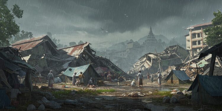 Découvrez comment pluies et séisme dévastent la Birmanie tuant 3 500 personnes Les secours luttent les rescapés souffrent Une crise humanitaire saggrave    Viral Mag