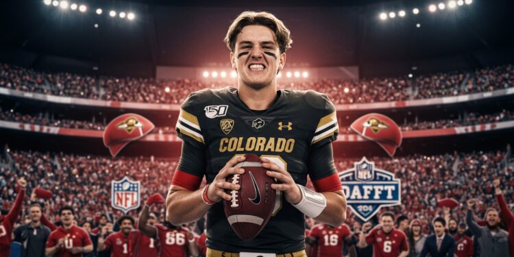 Shedeur Sanders : Chute Inattendue à la Draft NFL 2025 - Viral Mag Shedeur Sanders star universitaire non sélectionné aux trois premiers tours de la Draft NFL 2025 Pourquoi ce talent divise t il  Analyse et polémique   Viral Mag