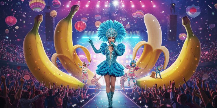 Show Épique de Philippe Katerine au Zénith - Viral Mag Plongez dans lunivers déjanté du concert de Philippe Katerine au Zénith  costumes fous bananes géantes et énergie contagieuse    Viral Mag
