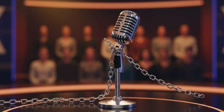 Swann Périssé Censurée : Réseaux Sociaux en Cause ? - Viral Mag Swann Périssé raconte une anecdote osée et se fait recadrer en direct Les réseaux sociaux censurent ils lhumour Découvrez lenvers du décor Viral Mag