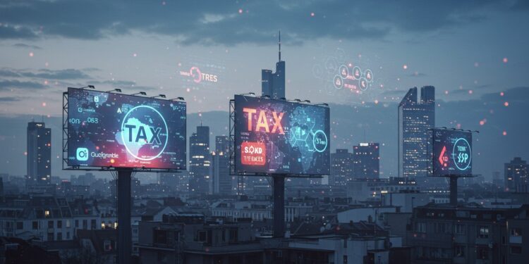 Taxe Tech US : Bruxelles Prête à Riposter - Viral Mag Bruxelles menace de taxer les géants US si la guerre commerciale persiste Quelles contre mesures Découvrez les enjeux Viral Mag