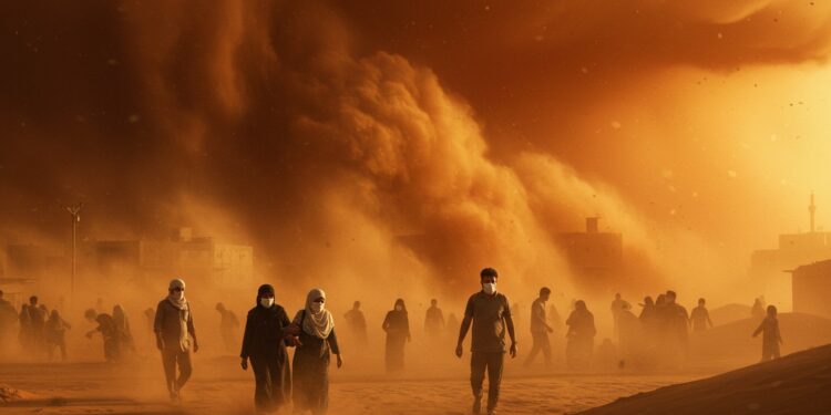 Une tempête de sable frappe lIrak causant des troubles respiratoires à des milliers de personnes Découvrez les impacts et solutions face à ce phénomène   Viral Mag