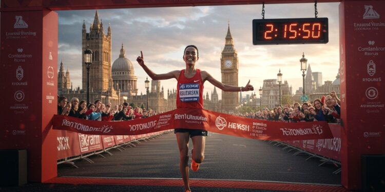 Tigst Assefa Pulvérise le Record du Marathon de Londres - Viral Mag Tigst Assefa établit un record mondial au marathon de Londres 2025 avec un temps de 2h1550 Découvrez son exploit et lincroyable course masculine    Viral Mag