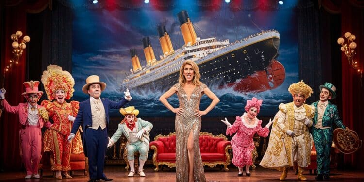 Titanique au Lido : Une Parodie Musicale Détonante - Viral Mag Découvrez Titanique la comédie musicale hilarante au Lido à Paris une parodie du Titanic avec Céline Dion en star Réservez vite jusquau 22 juin Viral Mag