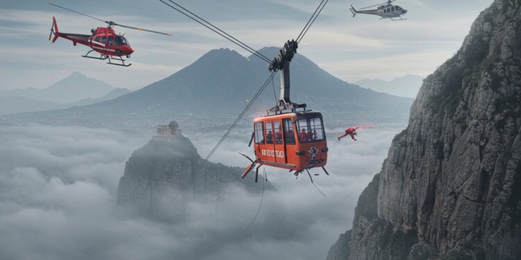 Tragédie Téléphérique Naples : Drame au Monte Faito - Viral Mag Drame à Naples chute dune cabine téléphérique au Monte Faito fait 3 morts Enquête secours et questions de sécurité au cœur de cette tragédie Viral Mag