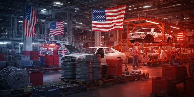 Trump Allège Droits Douane Automobiles - Viral Mag Trump réduit les droits de douane pour les constructeurs auto US favorisant la production locale Découvrez limpact sur lindustrie et léconomie   Viral Mag