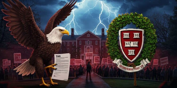 Trump Vs Harvard : Un Conflit Qui Secoue L’Amérique - Viral Mag Le bras de fer entre Trump et Harvard sintensifie  menaces fiscales accusations dantisémitisme et défense de lindépendance universitaire Découvrez les détails   Viral Mag