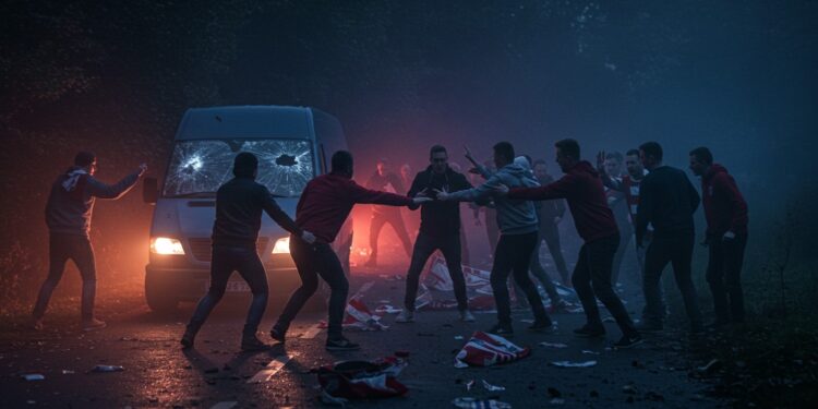 Violence Hors Stades : Le Fléau du Football Français - Viral Mag La violence autour des matchs de Ligue 1 saggrave hors des stades Découvrez les causes impacts et solutions possibles face à ce phénomène inquiétant   Viral Mag