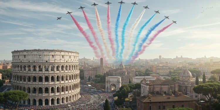 Visite de Charles III à Rome : Cérémonie et Anniversaire Royal - Viral Mag Découvrez la visite fastueuse de Charles III et Camilla à Rome  parade aérienne Colisée et anniversaire royal Un événement historique    Viral Mag