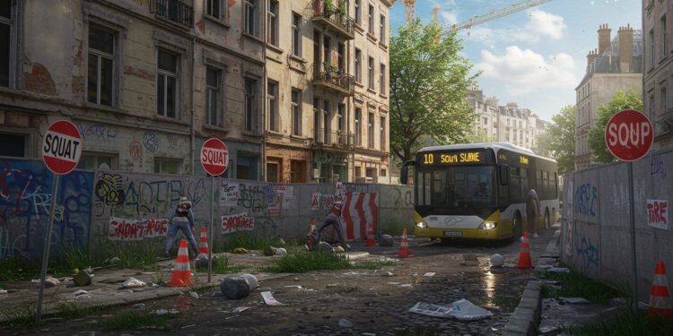 Vitry : Le TZen 5 Bloqué par des Squats - Viral Mag À Vitry sur Seine des squats retardent le chantier du TZen 5 bus électrique reliant Paris à Choisy le Roi Découvrez les enjeux et impacts Viral Mag