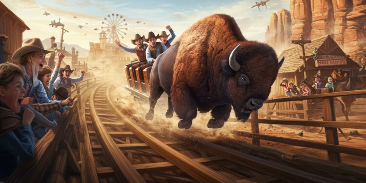Wild Buffalo : Une Aventure à Couper le Souffle - Viral Mag Découvrez le Wild Buffalo nouvelle attraction à sensations fortes pour enfants à la Mer de sable Vitesse immersion et far west au rendez vous Viral Mag