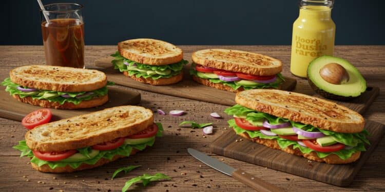 15 Sandwichs Délicieux pour un Déjeuner Parfait - Viral Mag Découvrez 15 recettes de sandwichs savoureux pour un déjeuner rapide et gourmand des classiques aux options veggie Viral Mag