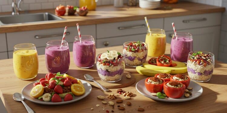 17 Recettes de Petit-Déjeuner pour Mai 2025 - Viral Mag Découvrez 17 recettes de petit déjeuner saines et savoureuses pour mai 2025 smoothies overnight oats et plus encore pour bien commencer la journée Viral Mag