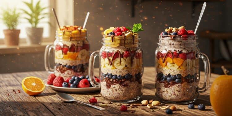Découvrez 30 recettes dovernight oats savoureuses et rapides pour des matins gourmands Préparez la veille savourez au réveil    Viral Mag
