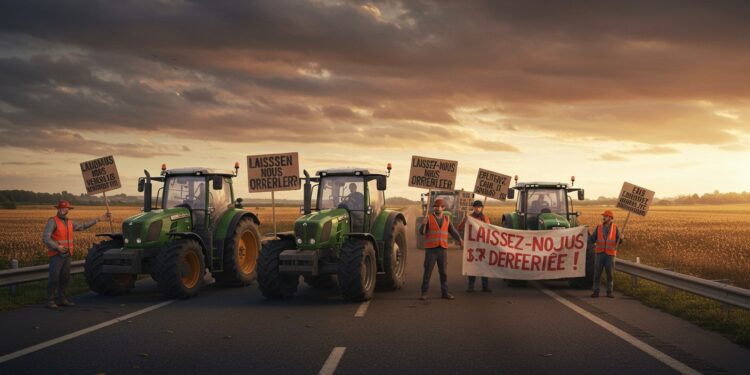 Agriculteurs en Colère : Autoroutes Bloquées - Viral Mag Agriculteurs en colère bloquent des autoroutes dans le Nord pour exiger moins de contraintes Découvrez leurs revendications et limpact de ces actions Viral Mag