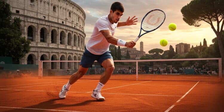 Alcaraz Domine Sinner À Rome Avant Roland-Garros - Viral Mag Carlos Alcaraz triomphe face à Jannik Sinner au Masters 1000 de Rome à deux semaines de Roland Garros Une victoire éclatante qui relance la course au titre Viral Mag