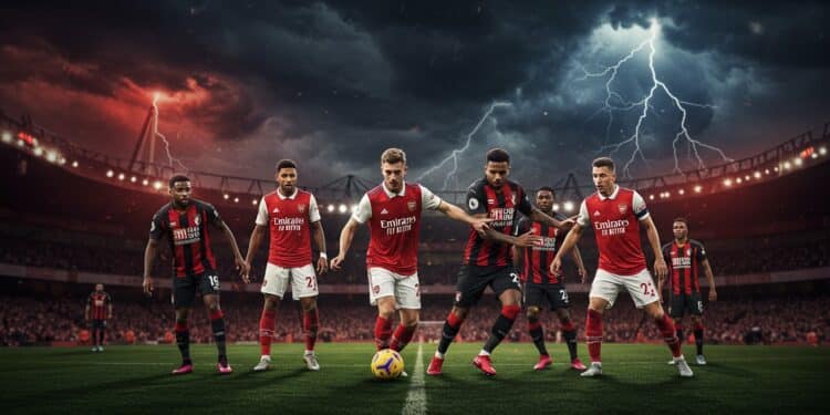 Arsenal sincline face à Bournemouth avant un choc crucial contre PSG en Ligue des champions Analyse dune crise naissante et perspectives 160 caractères   Viral Mag