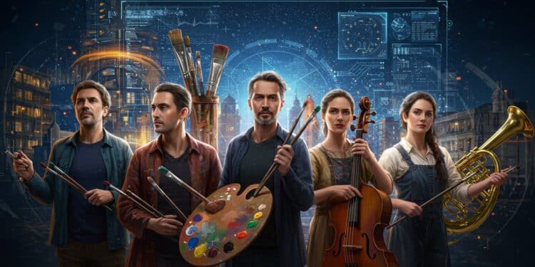 Les artistes européens sunissent pour protéger leurs droits face à lIA Découvrez leur combat pour une réglementation éthique et respectueuse de la création   Viral Mag