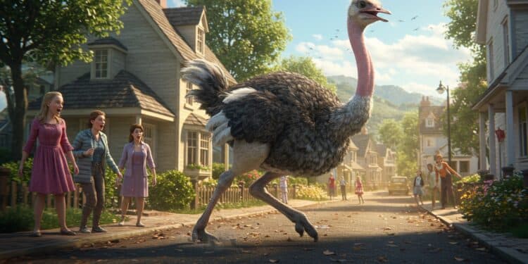 Autruche en Fuite : Aventure Urbaine dans le Nord - Viral Mag Une autruche séchappe dun élevage belge et déambule dans une ville du Nord surprenant les habitants Découvrez cette histoire insolite Viral Mag