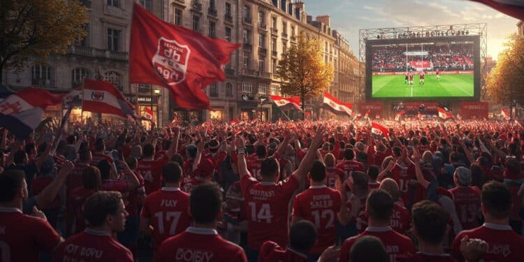 Bordeaux en Ébullition pour la Finale de Champions Cup - Viral Mag Bordeaux vibre pour la finale de Champions Cup de lUBB face à Northampton Fan zones bars pleins et supporters en folie découvrez leffervescence Viral Mag